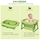 HOMCOM Baby Bath Tub - Green