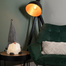 50cm Battery Operated Christmas Sitting Gonk Decoration in Dark Grey