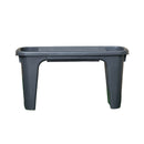 2 in 1 Grey Plastic Garden Kneeler and Stool with Storage Area