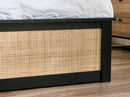 Padstow Ottoman 135Cm Double Bed - Black