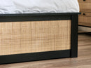 Padstow Ottoman 150Cm King Bed - Black