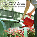 Outsunny Tunnel Greenhouse Steel Frame For Garden W/ Zipper Doors, Green