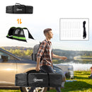 Outsunny Blackout Camping Tent with Bedroom & Living Room for 4-5 Person, Black