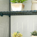 Outsunny 4 Tier Lean-to Mini Greenhouse With Reinforced PE Cover