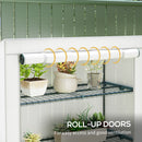 Outsunny 4 Tier Lean-to Mini Greenhouse With Reinforced PE Cover