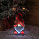 30cm Infinity Light up Christmas Gonk Decoration with Red & White LEDs on Metal Base