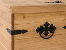 CORONA SINGLE STORAGE CHEST - DISTRESSED WAXED PINE
