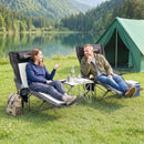 Outsunny Camping Chair Reclining Folding Portable Black