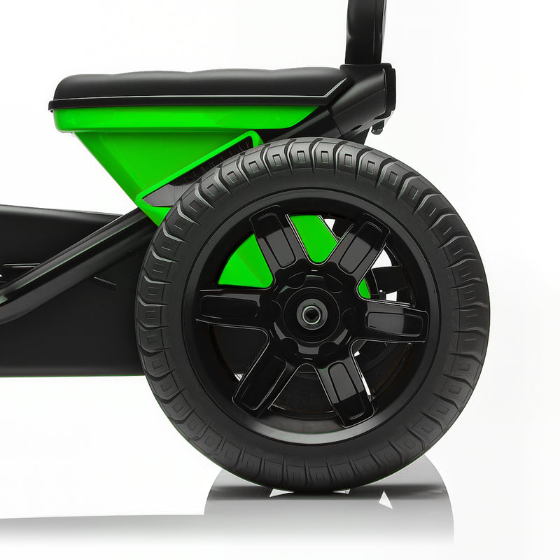 AIYAPLAY Pedal Go-Kart for Kids with Silent EVA Wheels, Metal Frame