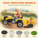 AIYAPLAY Ride on Tractor and Trailer, 12V Electric Ride on Tractor,