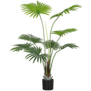 HOMCOM Artificial Plant with PEVA Leaves and Coconut Coir for Home Office