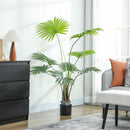HOMCOM Artificial Plant with PEVA Leaves and Coconut Coir for Home Office