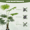 HOMCOM Artificial Plant with PEVA Leaves and Coconut Coir for Home Office