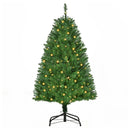 Christmas Time 4FT Prelit Artificial Christmas Tree w/ Warm White Light Home Xmas Decoration