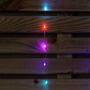 1.2m X 1.2m Light Up Heart Pin Wire Christmas Curtain Lights With 303 Rainbow LEDs