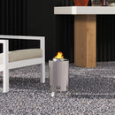 Outsunny Stainless Steel Smokeless Wood Burning Firepit Garden Fire Pit