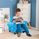 HOMCOM Children's Armchair with  Footrest - Blue