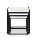 Tribeca Nest Of 3 Tables - White Marble