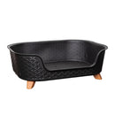 77cm x 58cm Black Plastic Raised Pet Basket with Legs