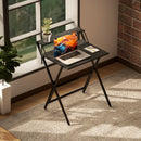 HOMCOM 70 cm Folding Computer Desk for Small Spaces Bedroom, Black