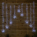 1.2m x 1.2m FlexiBrights Christmas Snowflake Curtain Lights with 267 White LEDs