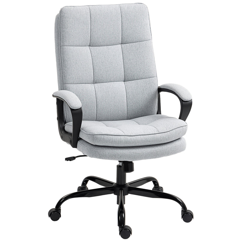 HOMCOM Fabric Office Chair, Computer Desk Chair for Home,
