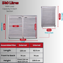 1.35m x 1.14m Large Grey Wooden Outdoor Garden Double Wheelie Bin Store Storage for 2 Bins