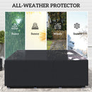 Outsunny Outdoor Furniture Protective Cover, Black