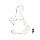 46cm Light up Hanging Christmas Gonk Silhouette with 205 Warm White LEDs