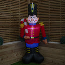1.8m (6ft) Light Up Toy Soldier With Candy Cane Christmas Inflatable Decoration