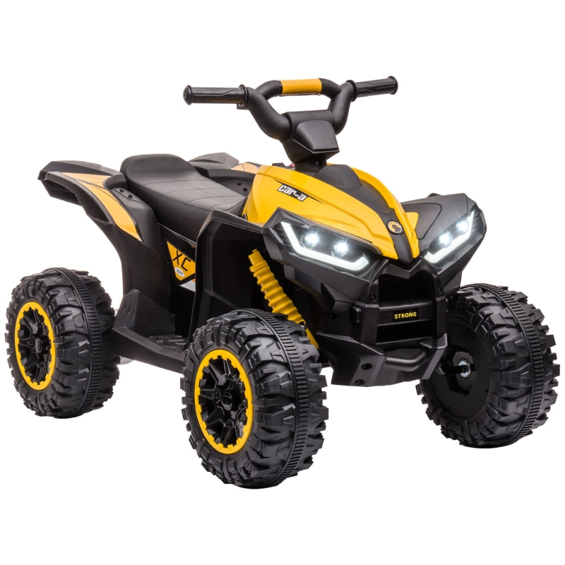 HOMCOM Kids Electric Ride On Quad Bike 12v - Yellow