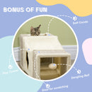 PawHut Cat Tunnel, Cat Play Tube for Indoor Kittens, Puppies, Rabbits