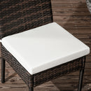 Outsunny 4 PCs Rattan Garden Chairs With Cushion, Wicker Dining Chairs - Black/Brown