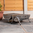 Portable Barrel Style Charcoal Camping Barbecue / BBQ