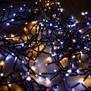 720 LED 9.3m Premier Clusterbrights Indoor Outdoor Multifunction Mains Operated Christmas Cluster Lights with Timer in Cool & Warm White Mix