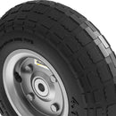 Outsunny Set of Four 10\" Pneumatic Wheels for Barn Carts, Garden Cart Black