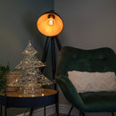 40cm Battery Operated Light up Gold Weave Christmas Tree with Warm White LEDs