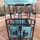 Folding Festival Camping Storage Trolley with Canopy & Waterproof Cover 100Kg capacity
