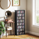 HOMCOM CD Storage Unit DVD Tower Blu-ray Storage Shelf For Living Room