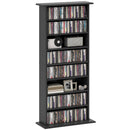 HOMCOM CD Storage Unit DVD Tower Blu-ray Storage Shelf For Living Room