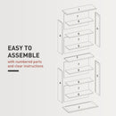 HOMCOM CD Storage Unit DVD Tower Blu-ray Storage Shelf For Living Room