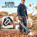 Outsunny Leaf Blower Cordless With 4000mAh Battery & Charger