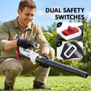 Outsunny Leaf Blower Cordless With 4000mAh Battery & Charger