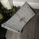 Samuel Alexander KD Willow Christmas Tree Skirt Wicker Rattan Light Grey