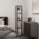 HOMCOM Floor Lamp for Living Room, Standing Lamp with Foot Switch, Black