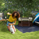 PawHut Portable Dog Pen For Puppies, Rabbits, Kittens, Guinea Pigs - Brown