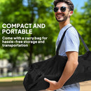 Outsunny Set Of 2 Padded Folding Picnic Chairs With Cooler Bag