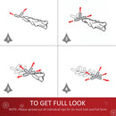 Christmas Time 4ft 120cm Green Fibre Optic Artificial Christmas Tree-Multi colour LED Lights