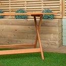 Windermere Outdoor 6 Person Folding Rectangular Wooden Table
