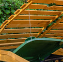 1.33m x 1.25m Large Wooden Outdoor Garden Double Wheelie Bin Store Storage for 2 Bins